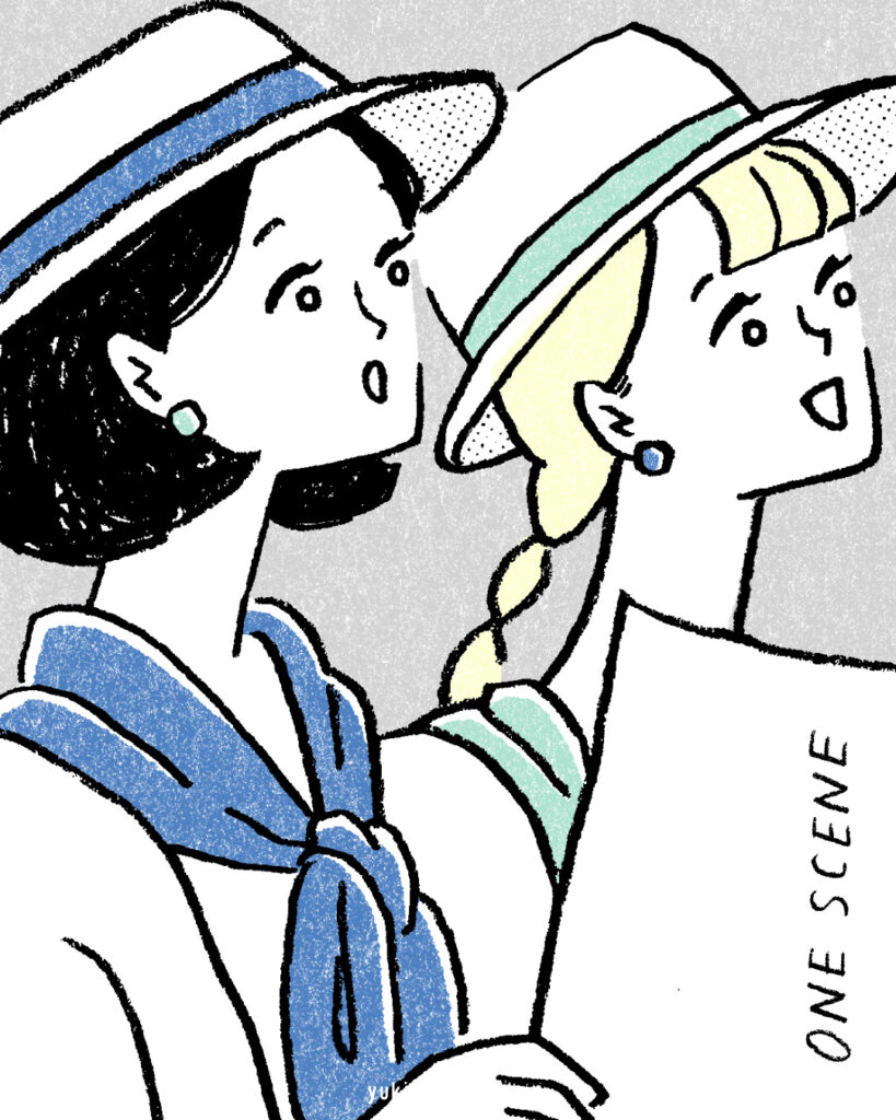 ONE SCENE ｜旅行｜トモマツユキ｜イラストレーション