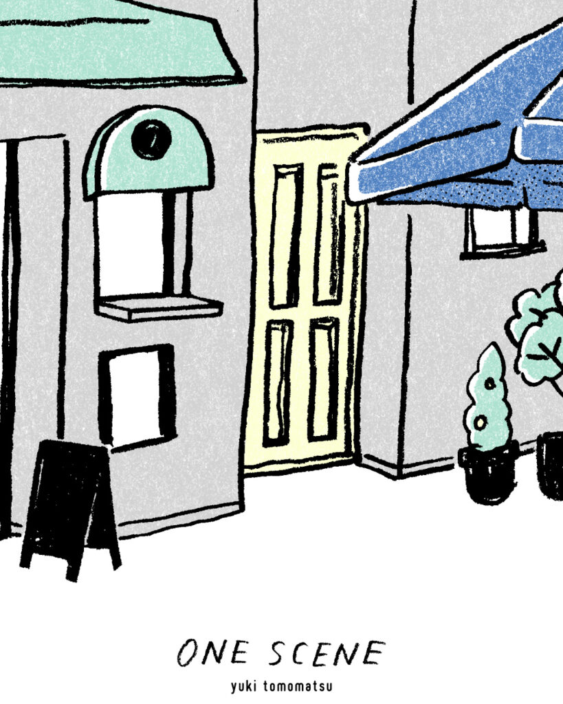 ONE SCENE ｜旅行｜トモマツユキ｜イラストレーション