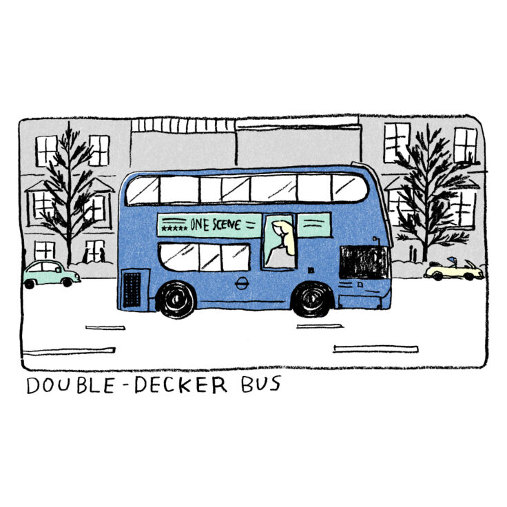 ONE SCENE : Double-decker Bus（二階建てバス）