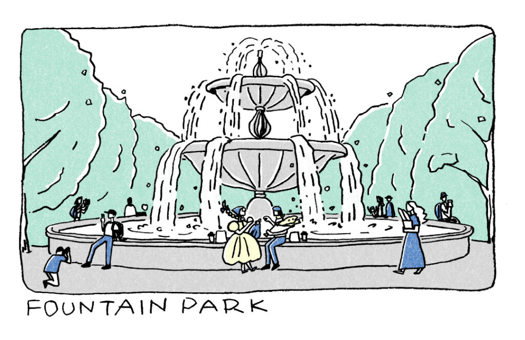 ONE SCENE ｜旅行｜トモマツユキ｜イラストレーション