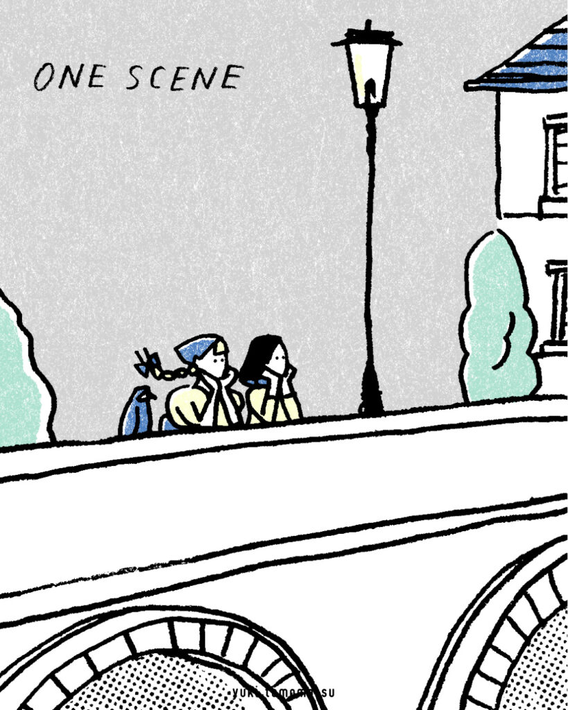 ONE SCENE ｜旅行｜トモマツユキ｜イラストレーション