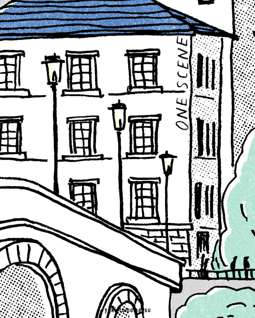 ONE SCENE ｜旅行｜トモマツユキ｜イラストレーション