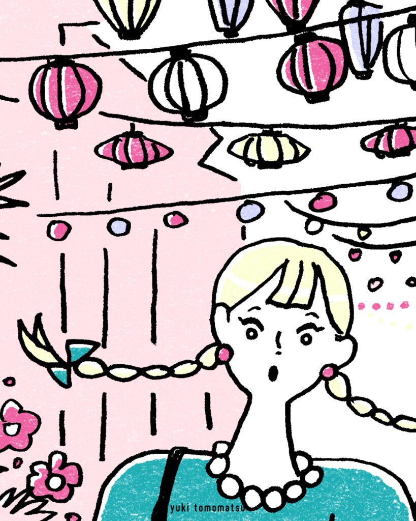 ONE SCENE ｜旅行｜トモマツユキ｜イラストレーション