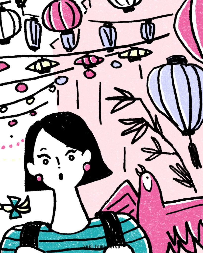 ONE SCENE ｜旅行｜トモマツユキ｜イラストレーション