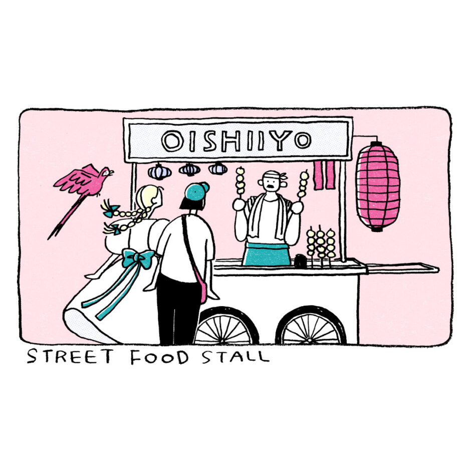 イラストレーター トモマツユキ｜ONE SCENE ｜旅行｜イラストレーション