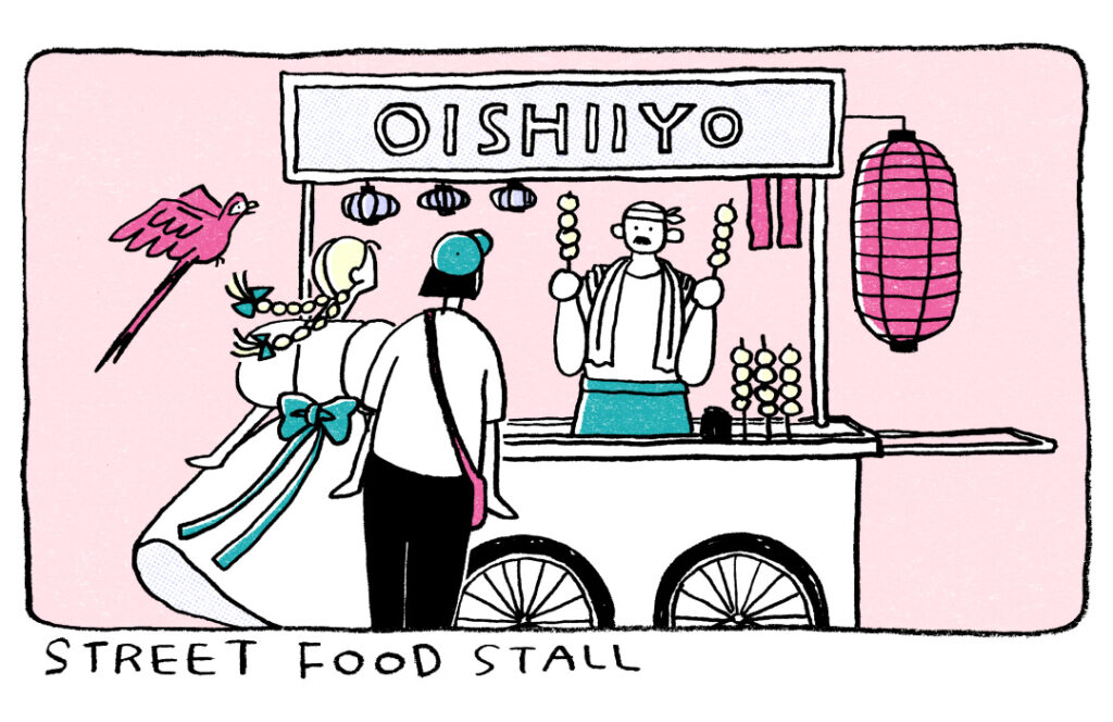 イラストレーター トモマツユキ｜ONE SCENE ｜旅行｜イラストレーション