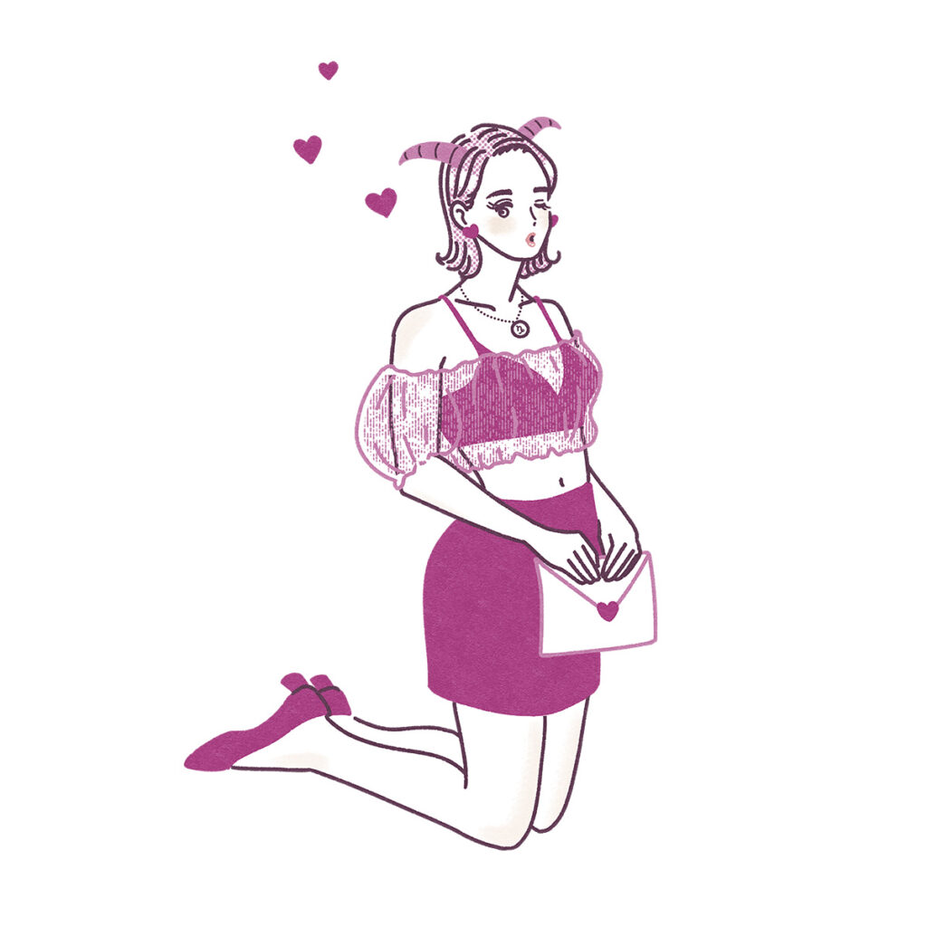 やぎ座|『Ray』2024年1月号『2024上半期 LOVE HOROSCOPE』|トモマツユキ|WORKS