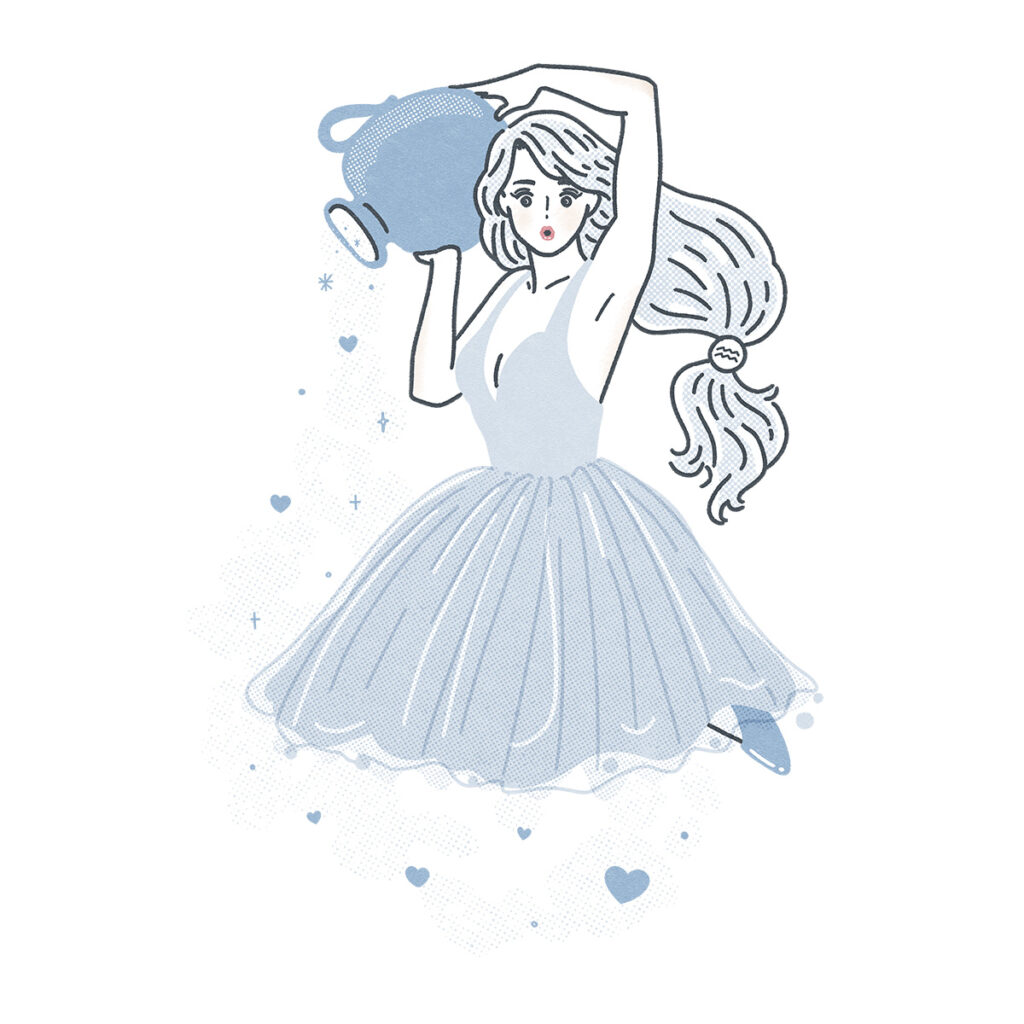 みずがめ座|『Ray』2024年1月号『2024上半期 LOVE HOROSCOPE』|トモマツユキ|WORKS