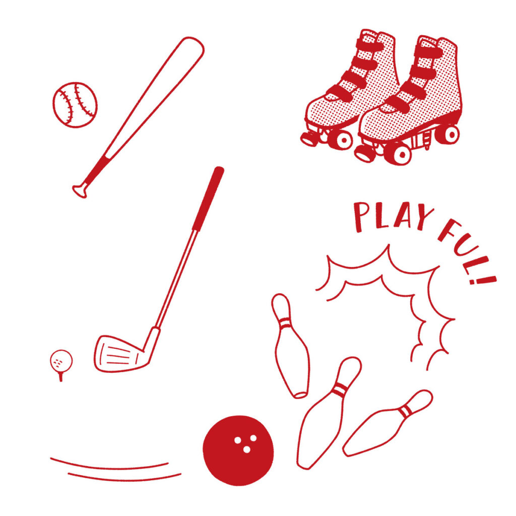 東京ドームグループ 2026年カレンダー｜イラスト｜トモマツユキ｜WORKS